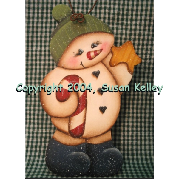 Candy Cane Snowman ePattern #132004 - Click Image to Close