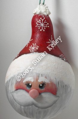 Santa Ornament Gourd ePattern #172003