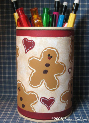 Gingerbread Pencil Can ePacket - Click Image to Close